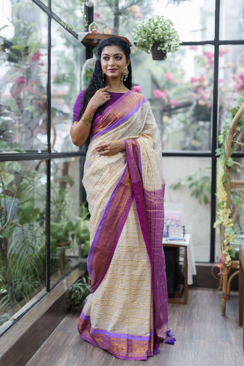 Mul Cotton Saree