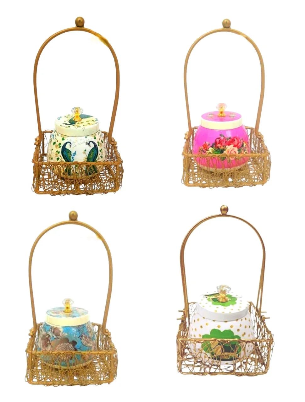 Basket with Pichwai Jar (12 pieces)