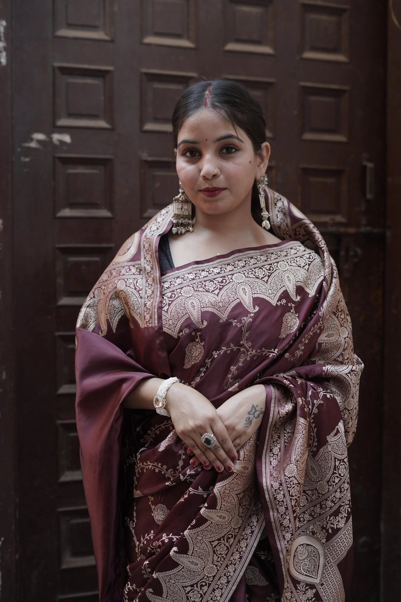 Mashru Katan Silk Saree