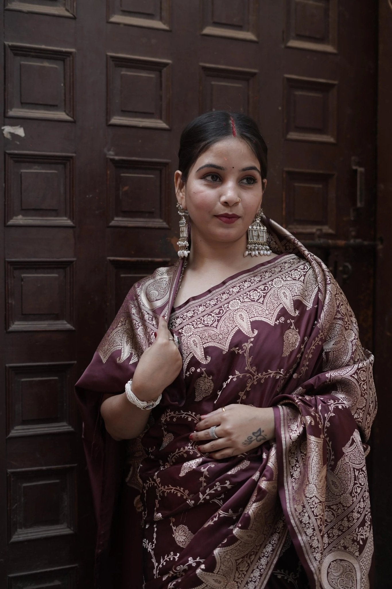 Mashru Katan Silk Saree