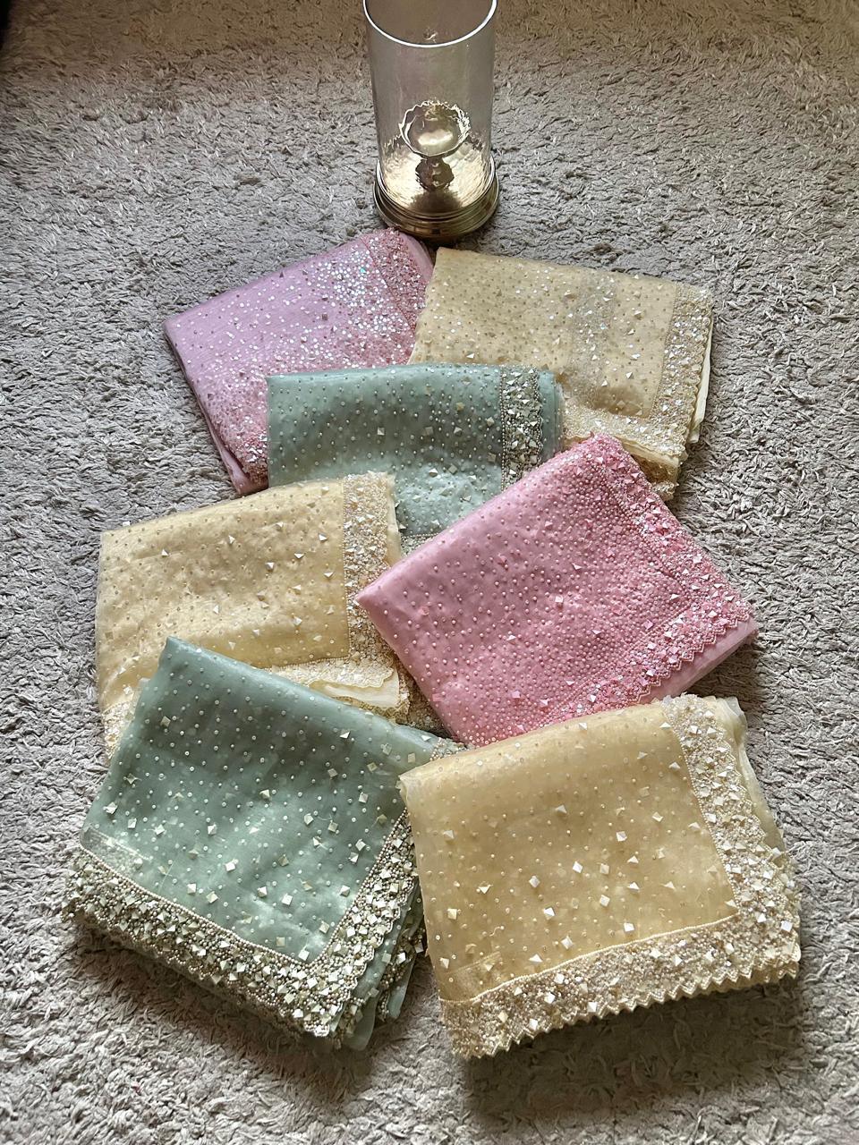 Bridal Organza Silk Saree